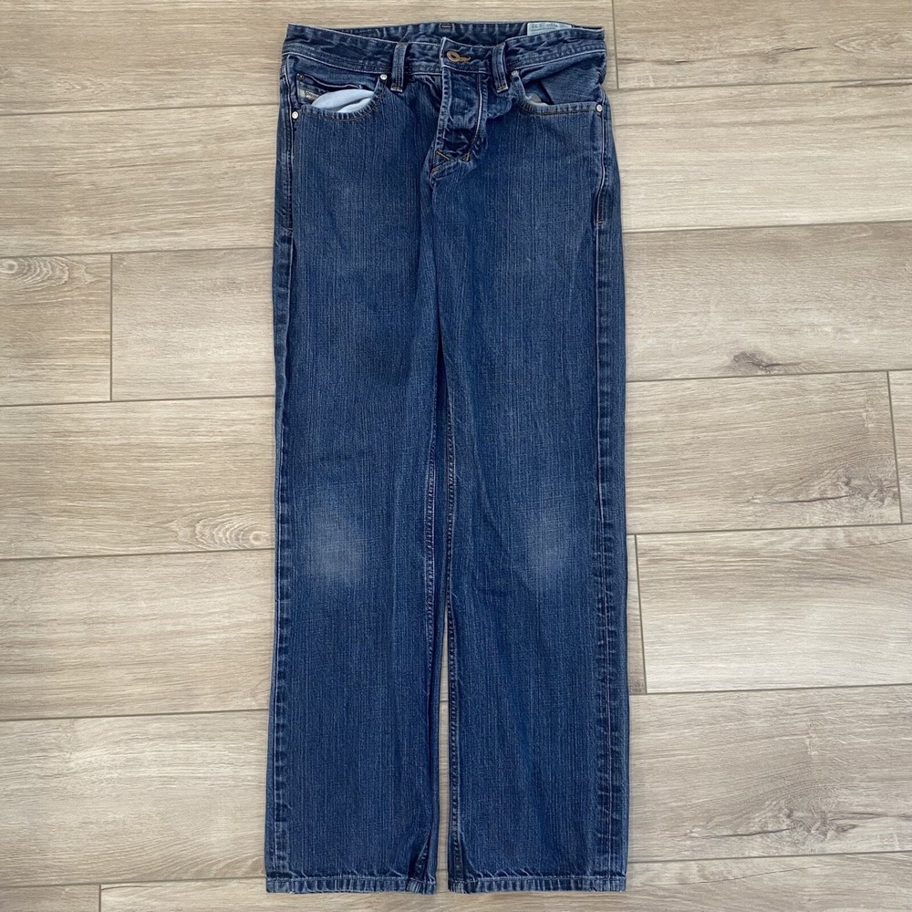 Diesel Industry Larkee Straight Fit Denim Blue Jeans Men's 30x32 Made In USA